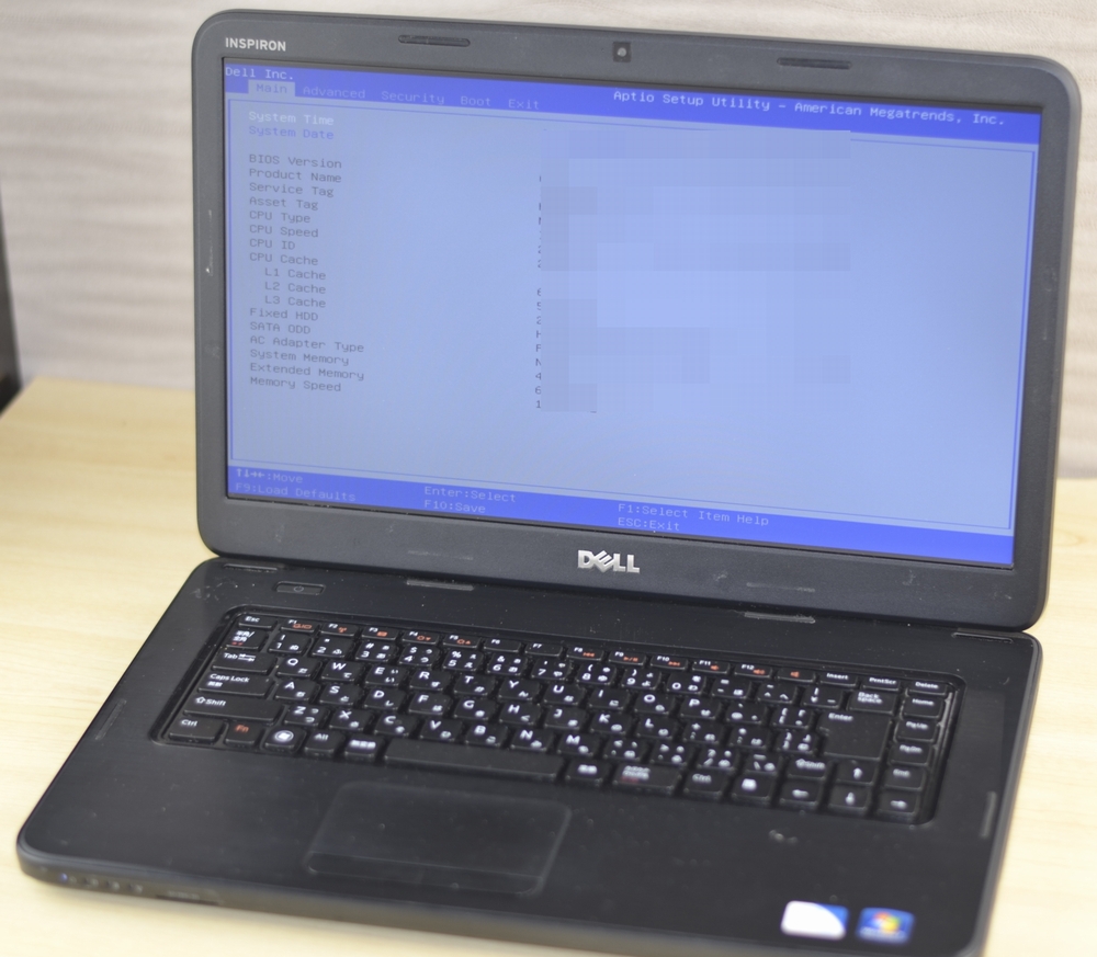 壊れたノートパソコン買取りました！DELL Inspiron 3520 Win7、他店徹底対抗買取中！ 新品・中古・壊れたパソコン買取